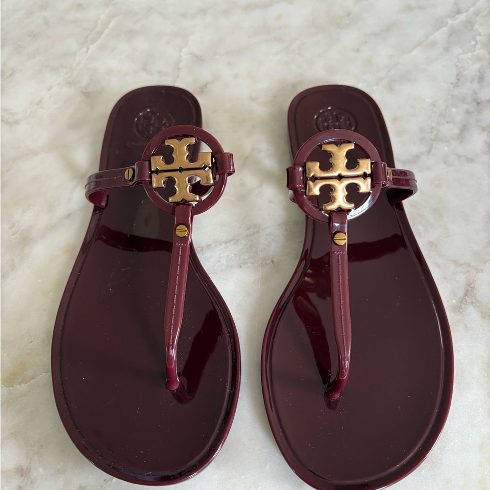 Tory Burch Bordeaux Sandals, Size 7